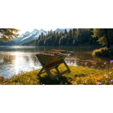 Складной угольный гриль Garden Line BBQ4858 Черный BBQ4858 фото - 6