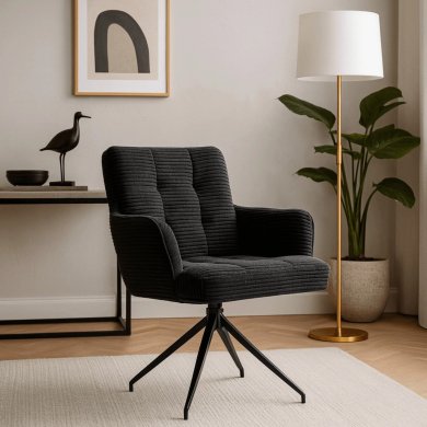 Обеденный стул поворотный Mebel Elit AKITA Velvet Черный ME.AKITA/CZ/SZTR/K фото - 6