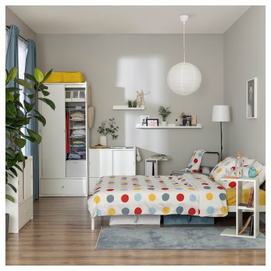 IKEA Комплект постельного белья BRUKSVARA 150х200 см Принт (ИКЕА БРУКСВАРА) 40573822 фото - 2