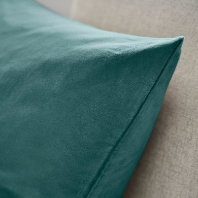 Декоративная наволочка SANELA 50х50 см Бирюзовый - 4 IKEA Декоративная наволочка SANELA 50х50 см Бирюзовый (ИКЕА САНЕЛА) 80590928 фото - 4