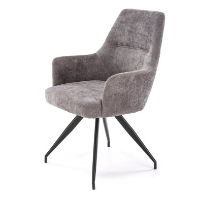 Обідній стілець поворотний Halmar K542 Попелястий V-CH-K/542-KR-POPIELATY фото - 3