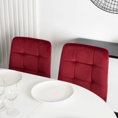 Обідній стілець Mebel Elit PERU Welur Бордовий - 9 Обідній стілець Mebel Elit PERU Welur Бордовий ME.PERU/BOR/V/K фото - 9