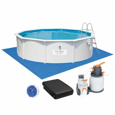 Каркасный бассейн Bestway 56384 HYDRIUM 457x122 см Белый BES56384