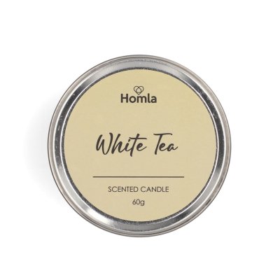 Ароматическая свеча Homla BILLY White Tea 60 г | Кремовый 207346 фото - 2