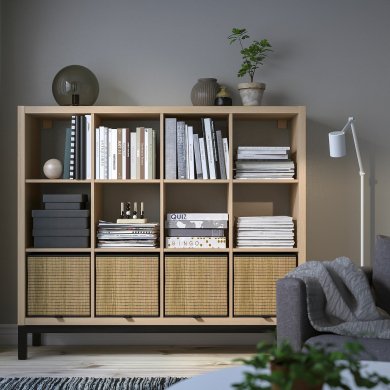 IKEA Стеллаж KALLAX Дуб (ИКЕА КАЛЛАКС) 99442711 фото - 5