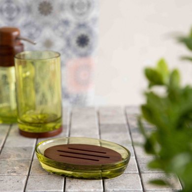 Мыльница Homla DENIKA 10,8x2,5 см Зеленый - 4 Мыльница Homla DENIKA 10,8x2,5 см Зеленый 219795 фото - 4