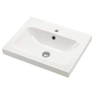 IKEA Раковина ORRSJON 62х49 см Белый 30545066