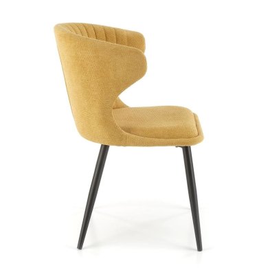 Обідній стілець Halmar K496 Гірчичний - 4 Обідній стілець Halmar K496 Гірчичний V-CH-K/496-KR-MUSZTARDOWY фото - 4