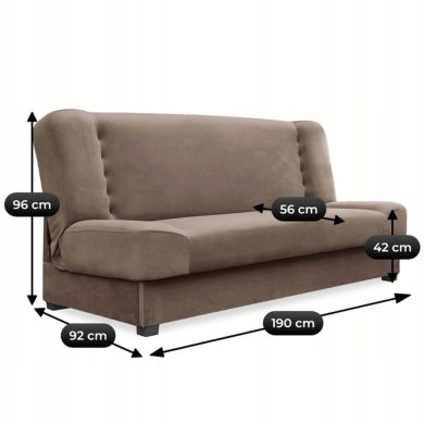 Розкладний диван Mebel Elit PIANO Welur Бежевий PPHUE.DOROTKA/PAROS3/WER фото - 7