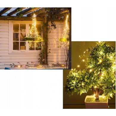 Декоративна гірлянда на сонячній батареї Garden Line 100 LED 9,9 м Білий - 5 Декоративна гірлянда на сонячній батареї Garden Line 100 LED 9,9 м Білий SOL0067 фото - 5