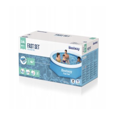 Надувний басейн Bestway 57450 FAST SET 244x61 см Блакитний BES57450 фото - 7