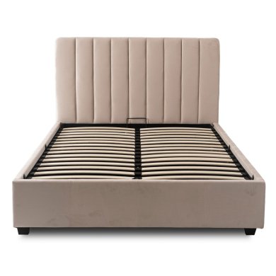 Кровать Mebel Elit MARI Welur 120x200 см Бежевый ME.MARI/120/KR/V/LOZZPOJ фото - 6