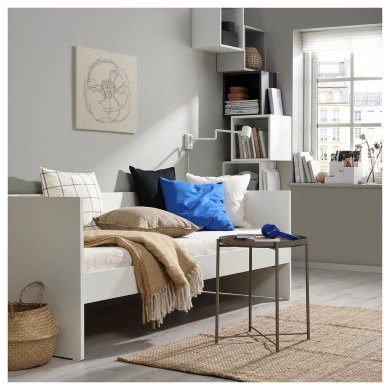 IKEA Кушетка с матрасом VIHALS 80x200 см Белый (ИКЕА ВИХАЛС) 19580565 фото - 8