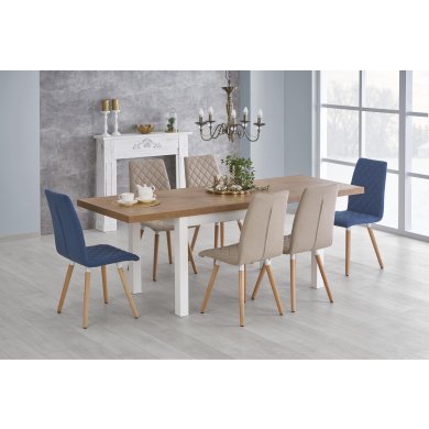 Раскладной обеденный стол Halmar TIAGO 2 Дуб ривьера - 2 Раскладной обеденный стол Halmar TIAGO 2 Дуб ривьера V-PL-TIAGO_2-ST-RIVIERA/BIAŁY фото - 2