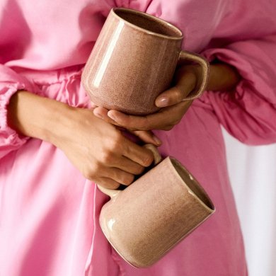 Кружка Homla MYSTIC 520 мл Розовый 230144 фото - 5