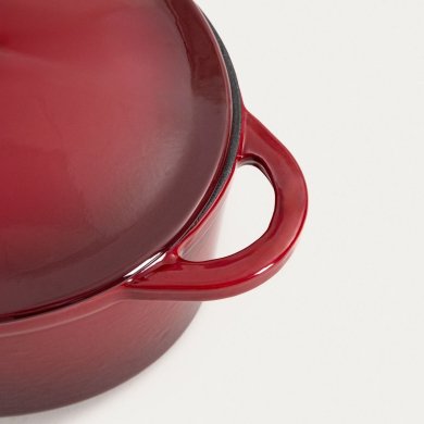 Каструля з кришкою Homla ANDREAS 4,5 л Бордовий 244319 фото - 4