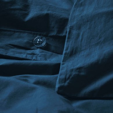 IKEA Комплект постільної білизни HAMPFLOCKEL 150x200 см Темно-синій (ИКЕА ХЭМПФЛОКЕЛЬ) 30606413 фото - 4