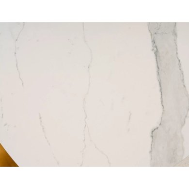 Раскладной обеденный стол Signal ARMANI Ceramic Marmur Белый ARMANIBC160 фото - 5