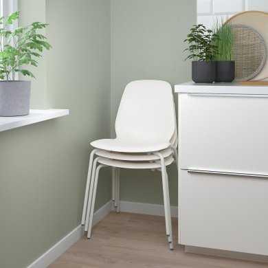 IKEA Обеденный стол LIDAS Белый (ИКЕА ЛИДАС) 39481381 фото - 4