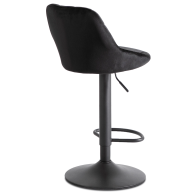 Барний стілець Mebel Elit EDA Welur Чорний ME.EDA/CZ/CZ/V/H фото - 3