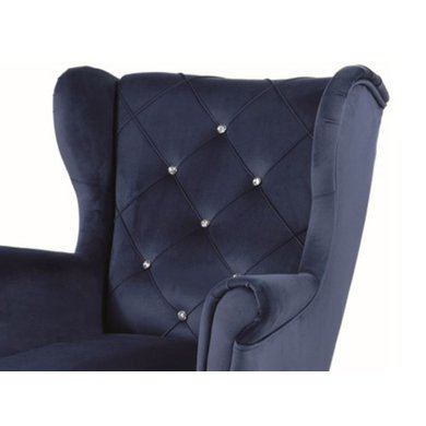 Дитяче крісло Signal Lili Velvet | Синій / Сріблястий (Bluvel 86) LILIVGRS-P фото - 3