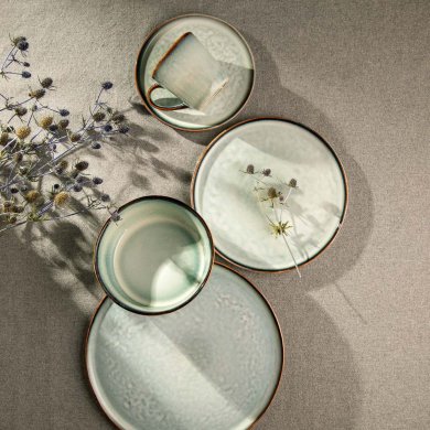 Десертна тарілка Homla VELLORA 21 см Блакитний 241757 фото - 4