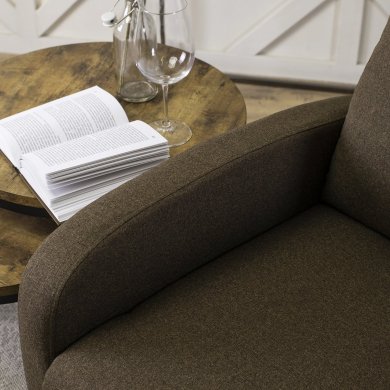 Кресло мягкое раскладное с реклайнером Mebel Elit DANNY Коричневый - 13 Кресло мягкое раскладное с реклайнером Mebel Elit DANNY Коричневый ME.DANNY2/BR/T/FW фото - 13