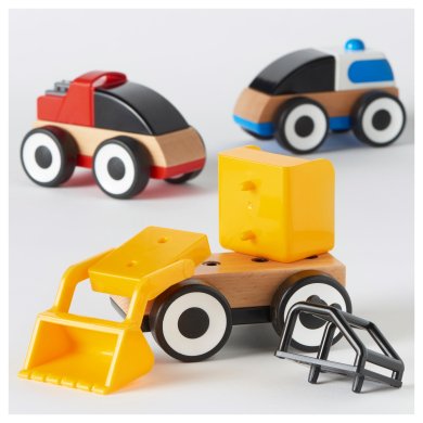Набор грузовых машинок LILLABO - 5 IKEA Набор грузовых машинок LILLABO (ИКЕА LILLABO) 40171472 фото - 5