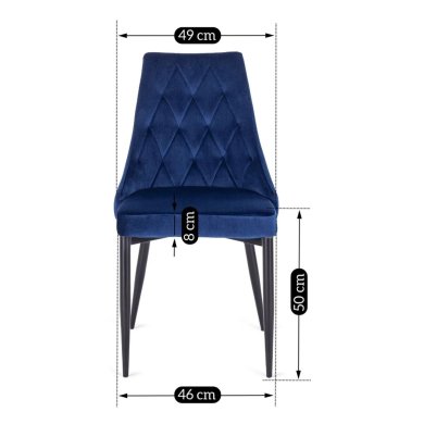 Обідній стілець Mebel Elit CORK Welur Синій ME.CORK/GR/V/K фото - 13
