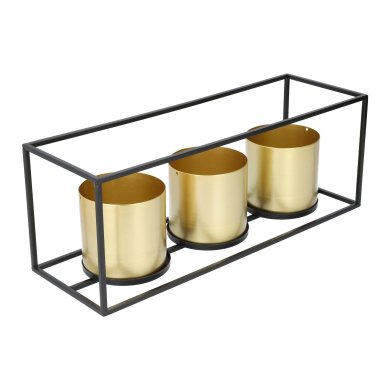 Подставка с цветочными горшками Homla ROH 48x16x18 см | Золотой - 4 Подставка с цветочными горшками Homla ROH 48x16x18 см | Золотой 161332 фото - 4