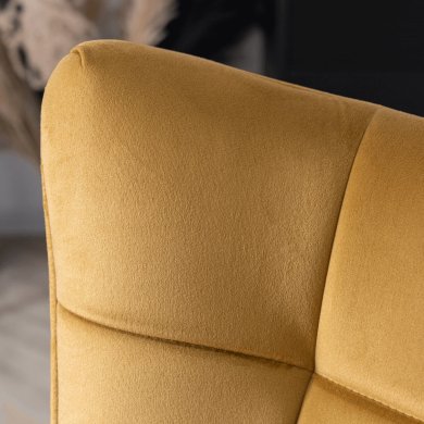 Кресло-качалка мягкое Mebel Elit JACKSON Welur Горчичный ME.JACKSON/CU/V/FW фото - 9