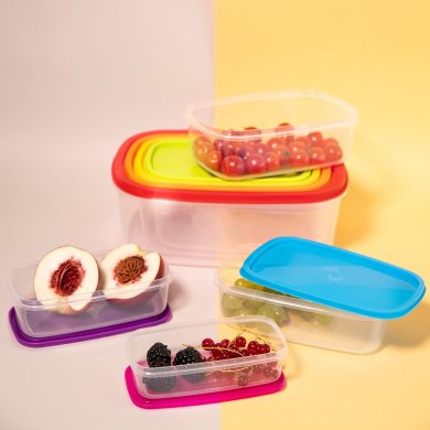 Набор прямоугольных контейнеров Homla ADDA 7 шт | Прозрачный 162625 фото - 7