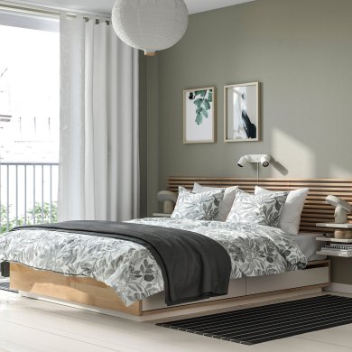 IKEA Кровать MANDAL 140x200 см Белый (ИКЕА МАНДАЛА) 09094947 фото - 17