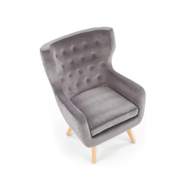 Крісло м'яке Halmar Marvel Сірий V-CH-MARVEL-FOT-POPIEL фото - 3