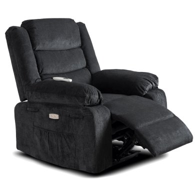 Кресло мягкое раскладное с реклайнером Mebel Elit JASPER Черный ME.JASPER/CZ/T/FW фото - 2