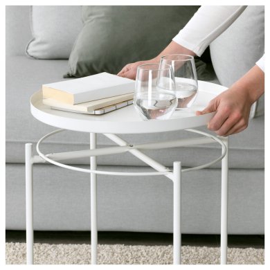 Журнальный стол GLADOM Белый - 4 IKEA Журнальный стол GLADOM Белый (ИКЕА GLADOM) 70337819 фото - 4