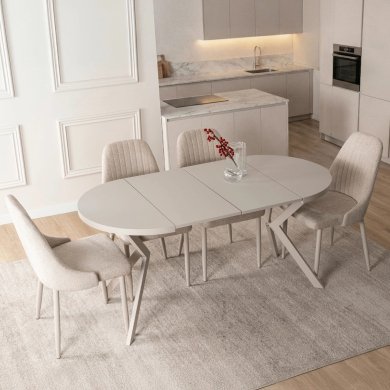 Раскладной обеденный стол Mebel Elit DORIAN Кашемир ME.DORIAN/KASZ/KASZ/S фото - 8