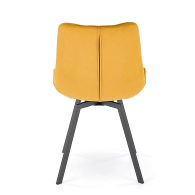 Обідній стілець поворотний Halmar K519 Гірчичний V-CH-K/519-KR-MUSZTARDOWY фото - 6