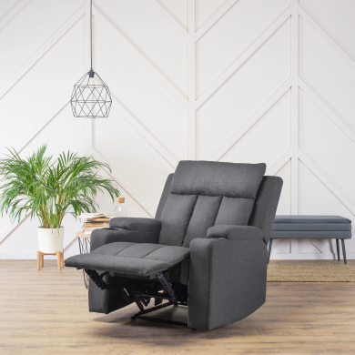 Крісло м'яке розкладне з реклайнером Mebel Elit KOBI Темно-сірий ME.KOBI2/CP/T/FW фото - 11
