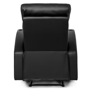 Крісло м'яке розкладне з реклайнером Mebel Elit ALAN 2 skora Чорний ME.ALAN/CZ/E/FW фото - 7
