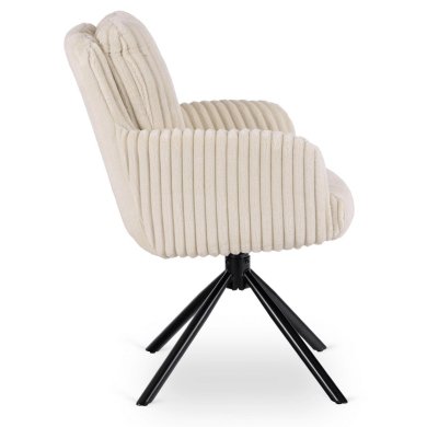 Обеденный стул поворотный Mebel Elit JUNE Velvet Кремовый ME.JUNE/KR/SZTR/K фото - 3