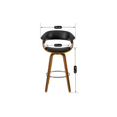 Барный стул Mebel Elit JERSEY Черный ME.JERSEY/CZ/O/DG/E/H фото - 13
