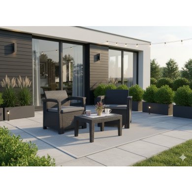 Комплект садовой мебели Garden Line BERNY Черный ZUM0852 фото - 7