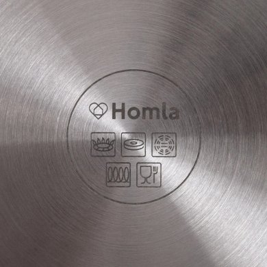 Набор каструль с крышками Homla EATALY Серебристый - 5 Набор каструль с крышками Homla EATALY Серебристый 236684 фото - 5