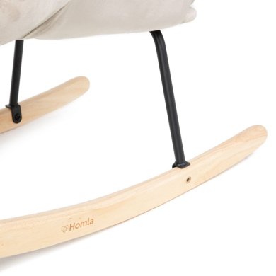 Крісло-качалка м'яке Homla MOSS Бежевий 217955 фото - 6