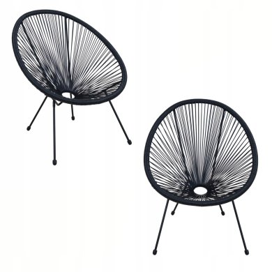 Комплект садовой мебели Kontrast PICO ACAPULCO Черный MIX_black фото - 3