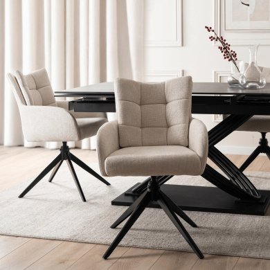 Обеденный стул поворотный Mebel Elit JULY Кремовый ME.JULY/KR/T/K фото - 6