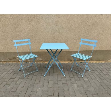 Комплект складаних садових меблів Garden Line GOM5158 Блакитний - 6 Комплект складаних садових меблів Garden Line GOM5158 Блакитний GOM5158 фото - 6