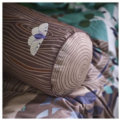 IKEA Декоративная подушка-валик SKOGSDUVA 25х80 см Принт (ИКЕА СКОГСДУВА) 10578289 фото - 2