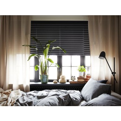 IKEA Штора-плісе SCHOTTIS 100x190 см Темно-сірий (ИКЕА SCHOTTIS) 90369507 фото - 8